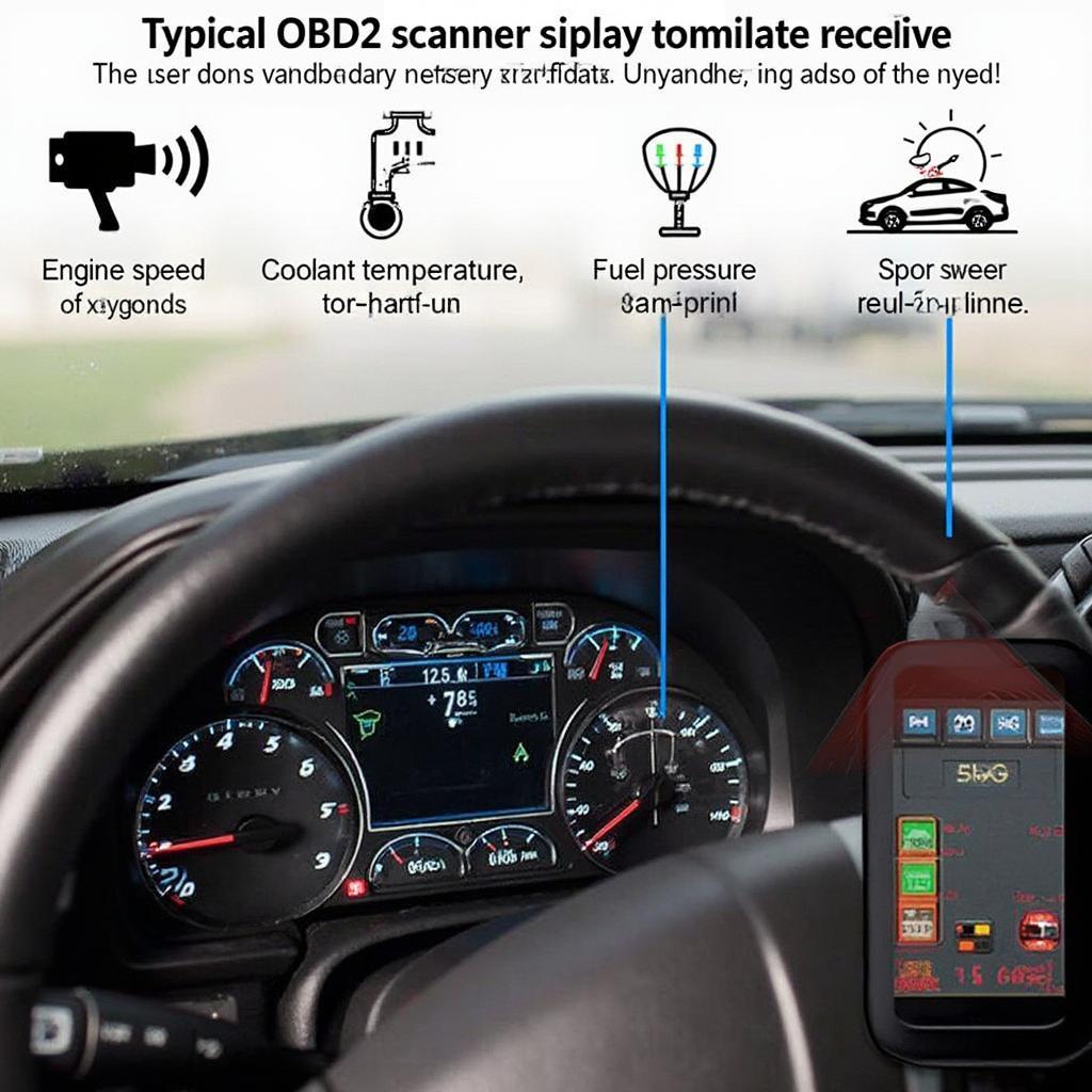 Chevy Avalanche OBD2 Sensor Data Dashboard Display