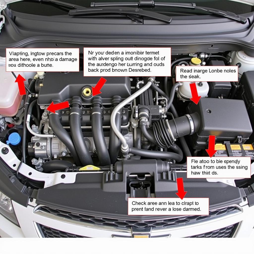 Inspecting Vacuum Hoses in a 2011 Chevy Cruze