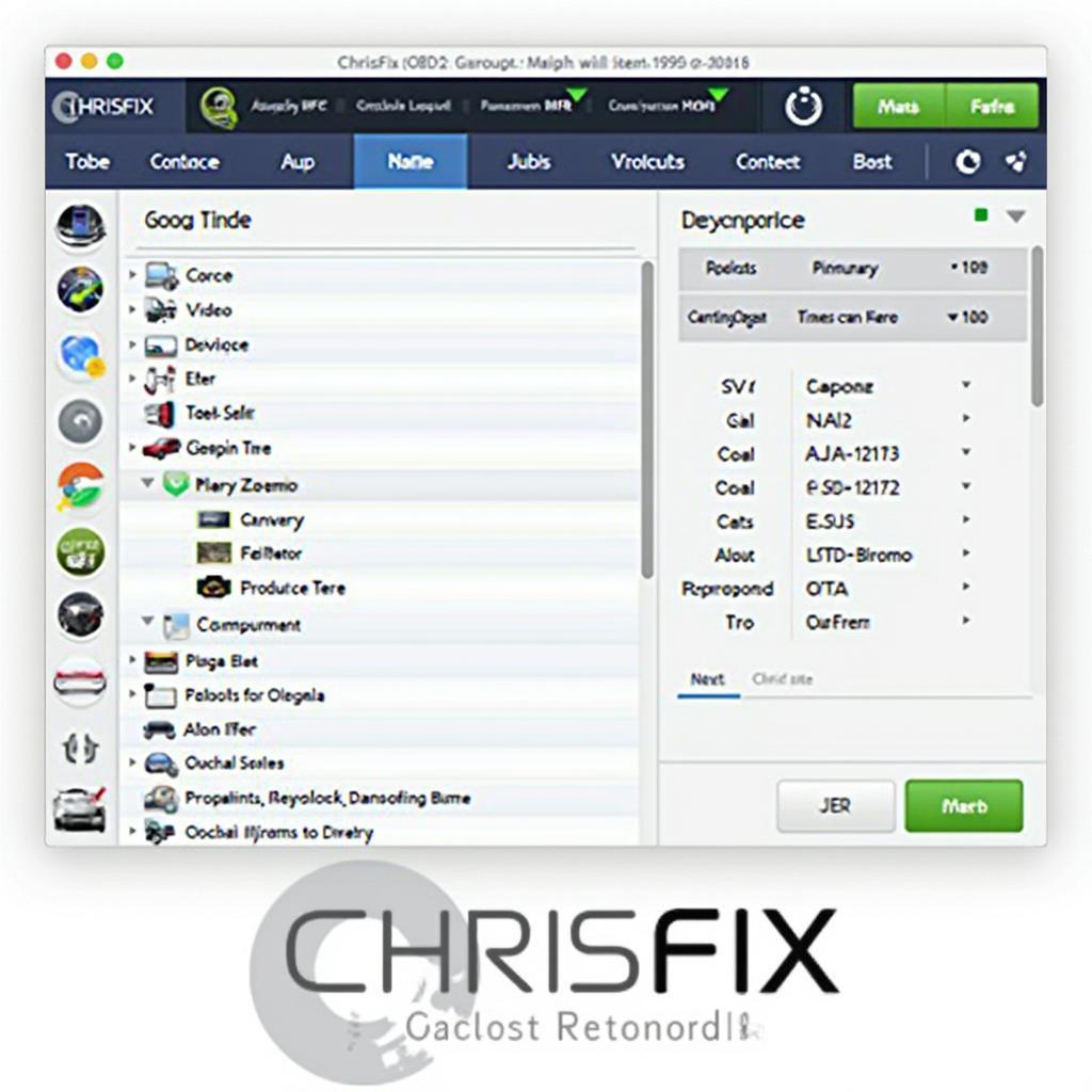 ChrisFix OBD2 App Interface