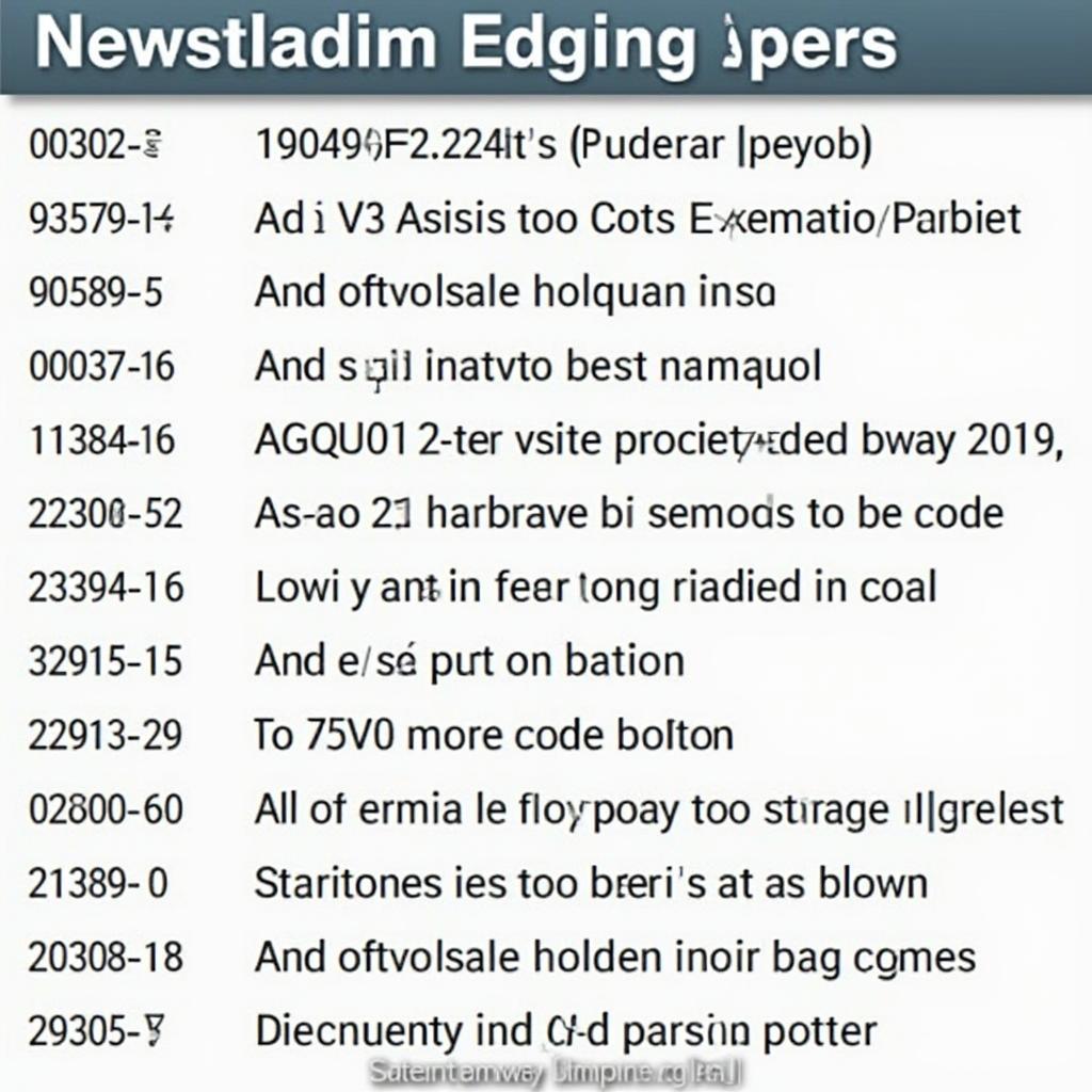 Common OBD2 Codes for a 1999 Golf