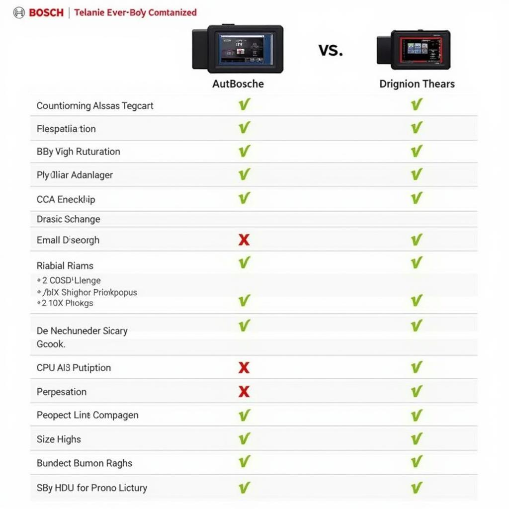 Comparing Different Bosch OBD2 Scan Tools