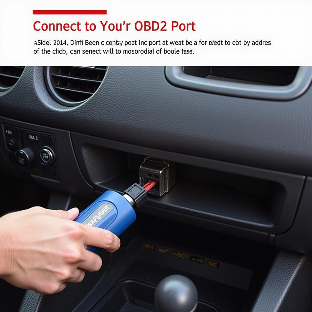 Connecting Foxwell Scanner to OBD2 Port