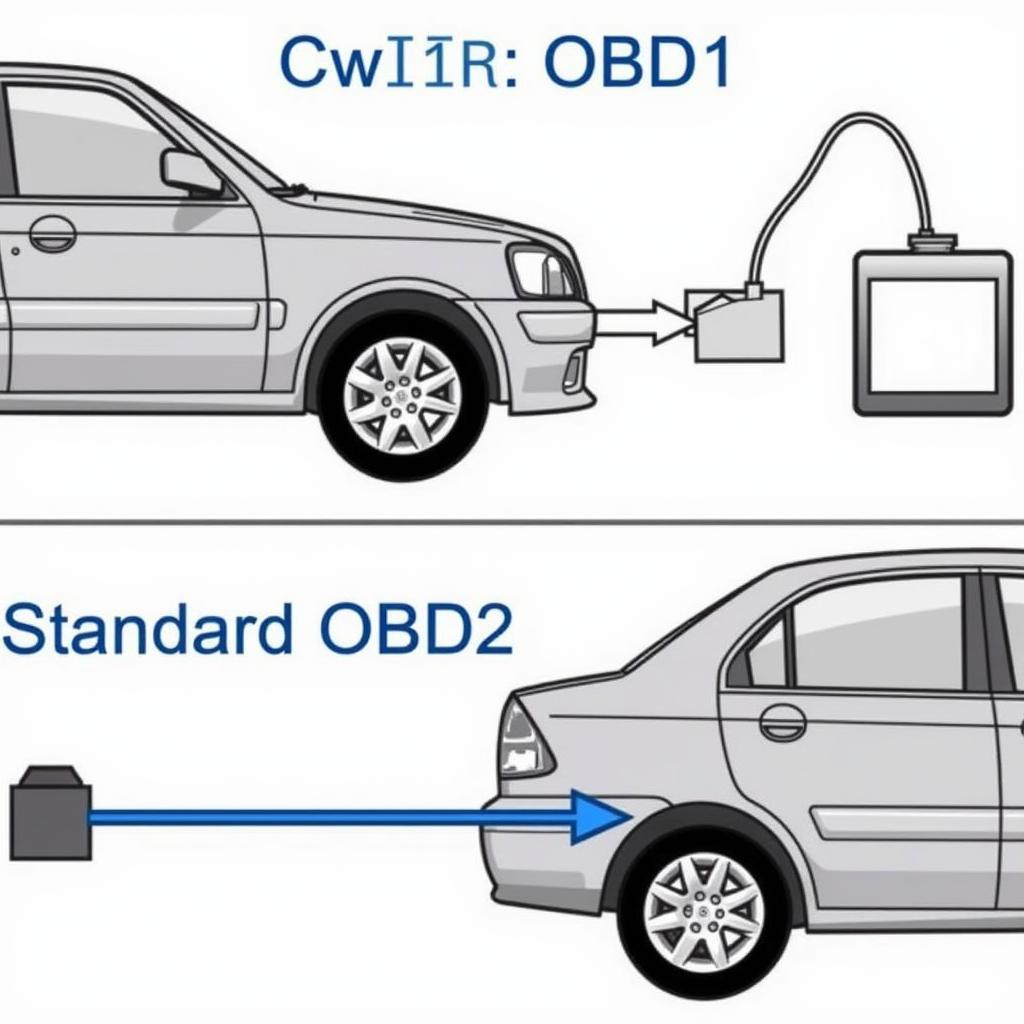 Connecting OBD1 to OBD2 Adaptor