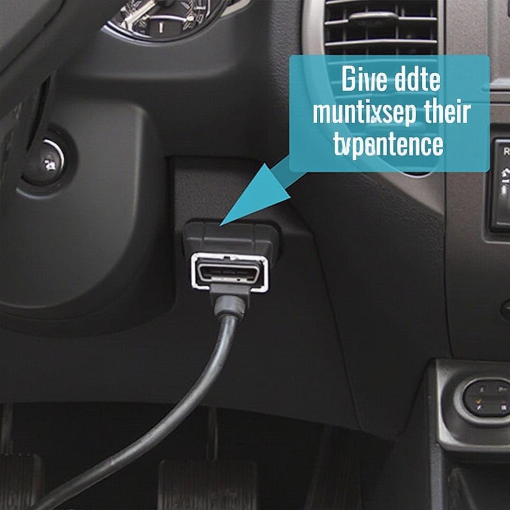 Connecting OBD2 Cable to Car's Port