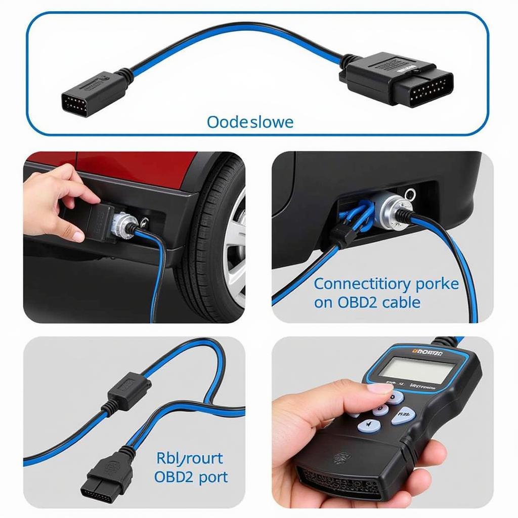 Connecting an OBD2 Extension Cable