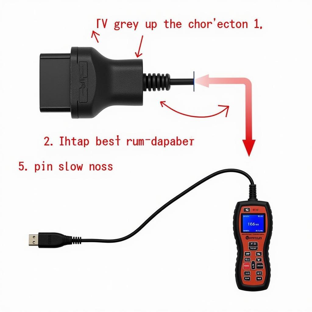 Connecting OBD2 Scanner using Adapter