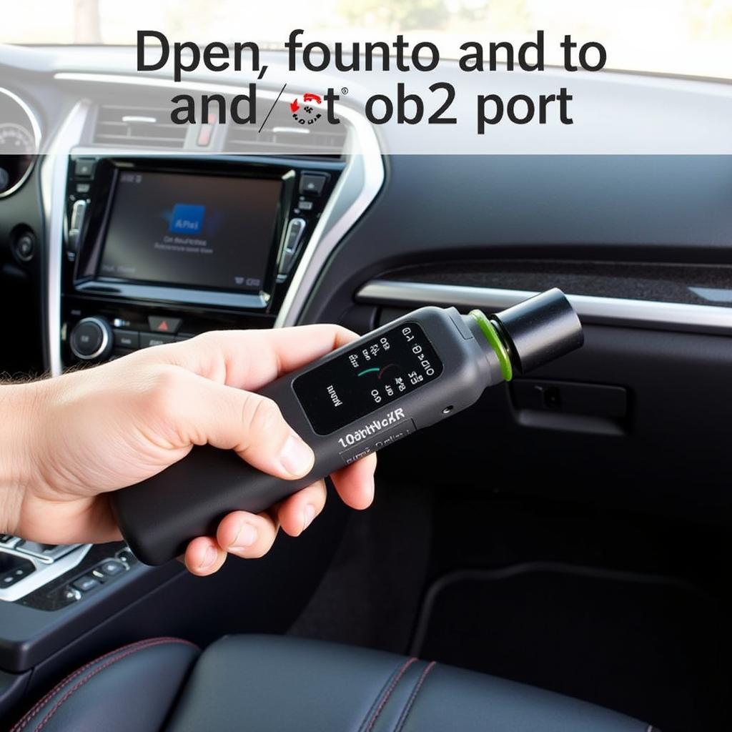 Connecting your VXSCAN OBD2 Scanner to the vehicle's OBD2 port