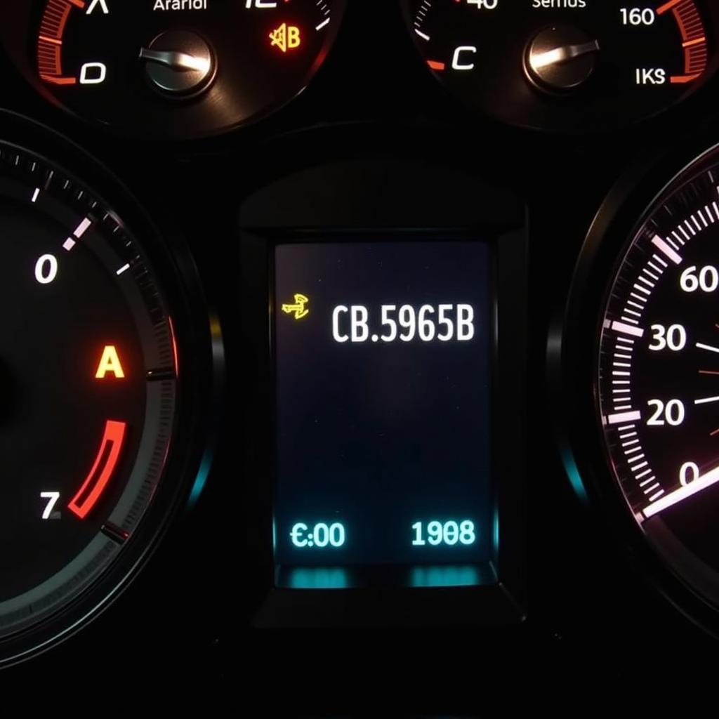 Chrysler dashboard showing updated mileage after correction