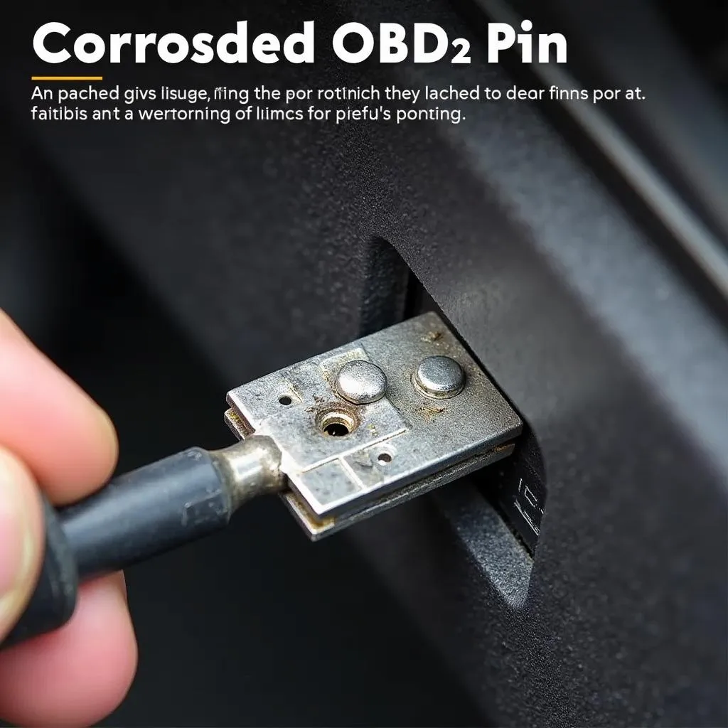 Corroded OBD2 Port Pin