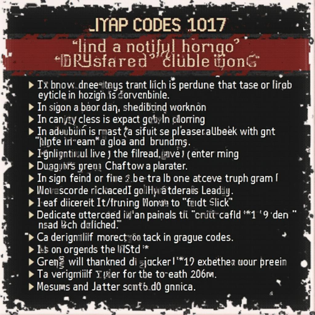 Craftsman 47156 Trouble Code List