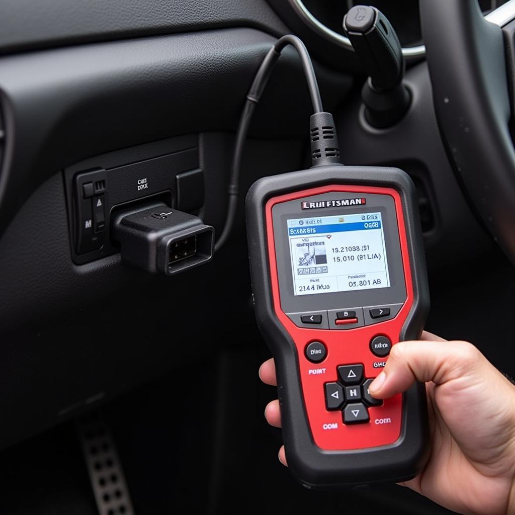 Craftsman OBD2 ABS Scanner in Use