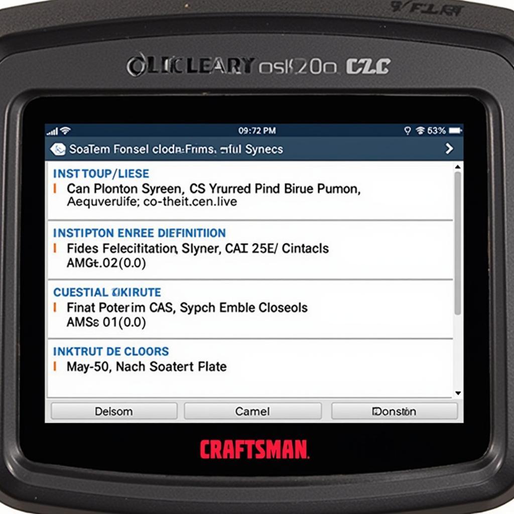 Craftsman OBD2 Scan Tool CodeConnect Feature