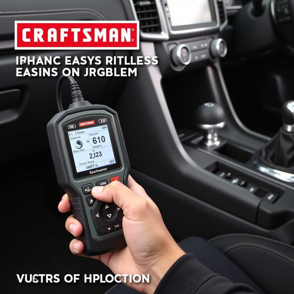 Using a Craftsman OBD2 Scan Tool