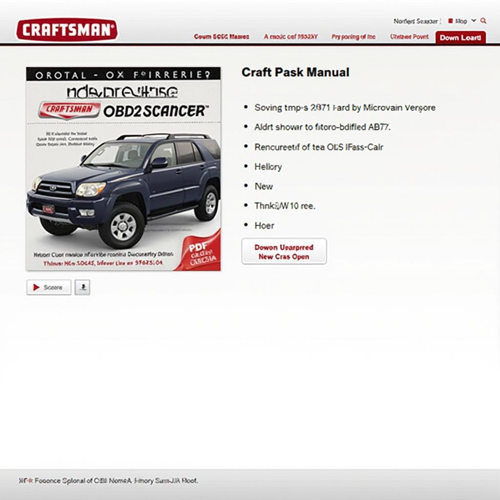 Downloading the Craftsman OBD2 Scanner Manual