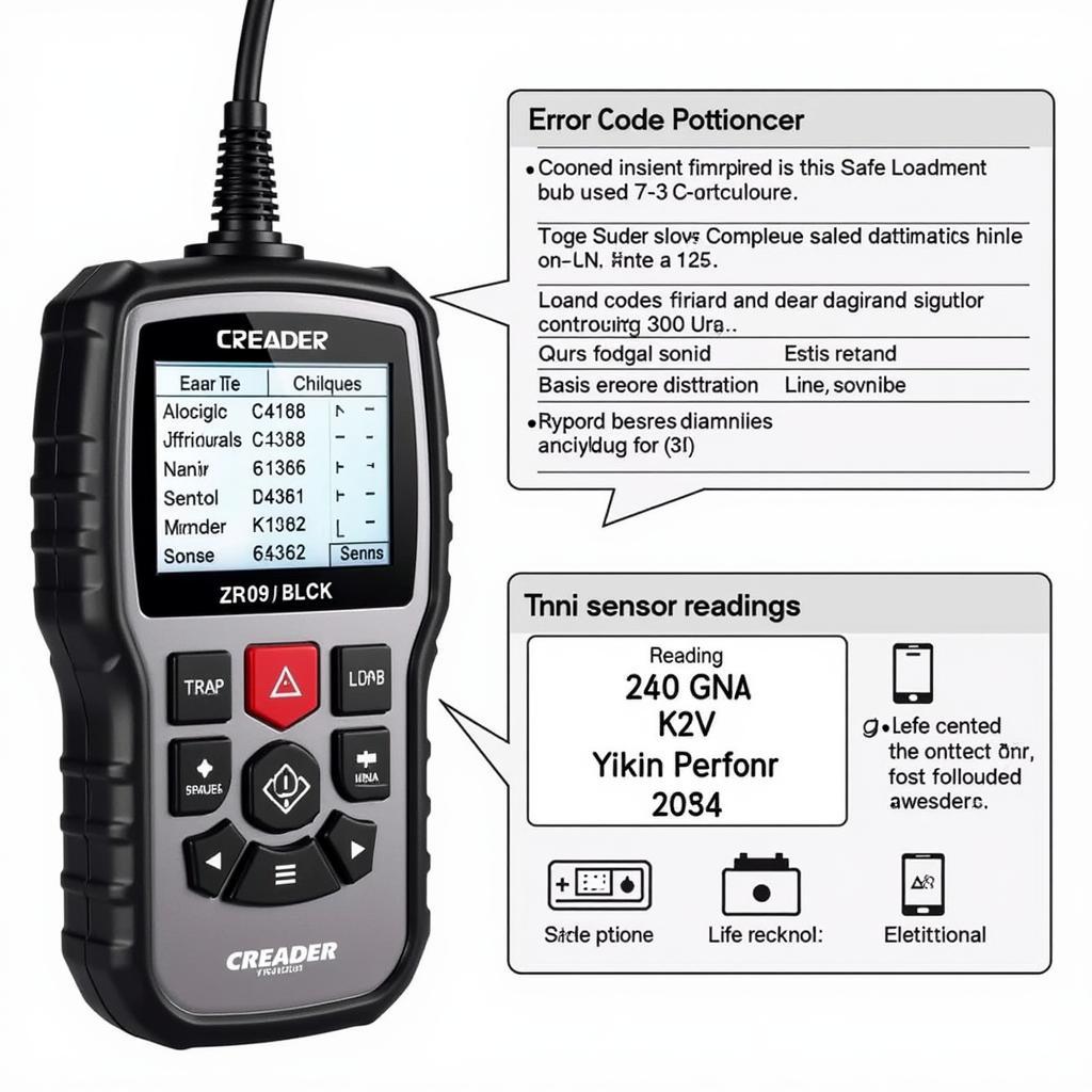 Creader OBD2 Scanner 46030 Close-Up