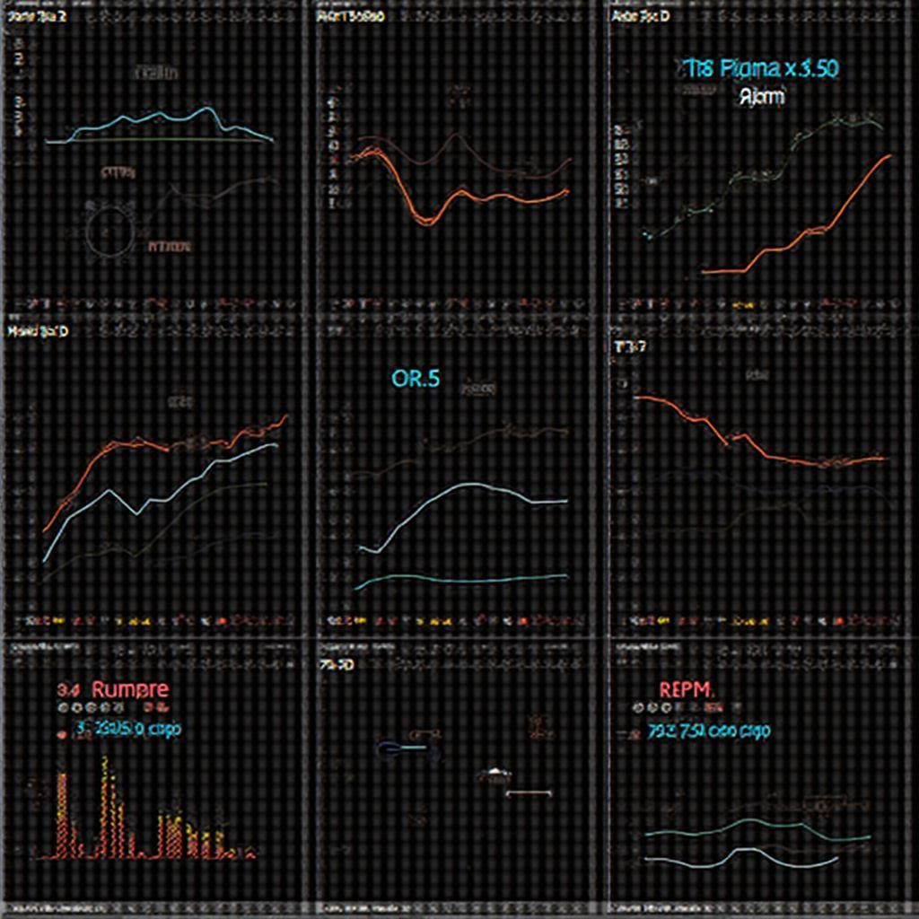 Custom Python dashboard displaying 7.3L engine diagnostics