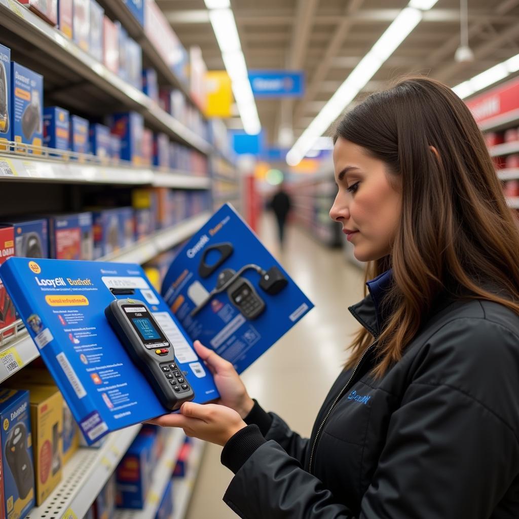 Customer Reading OBD2 Reader Packaging