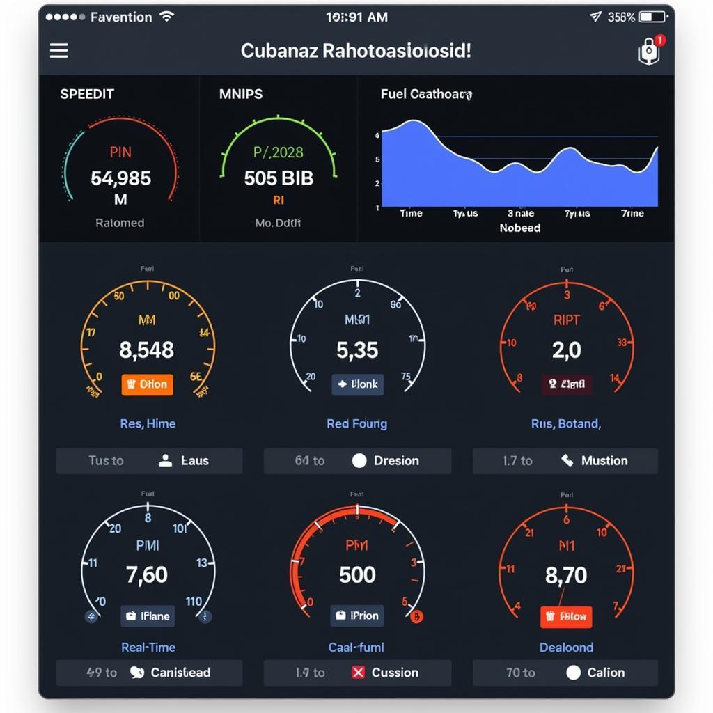 Customizable Dashboard on iOS 9 OBD2 App