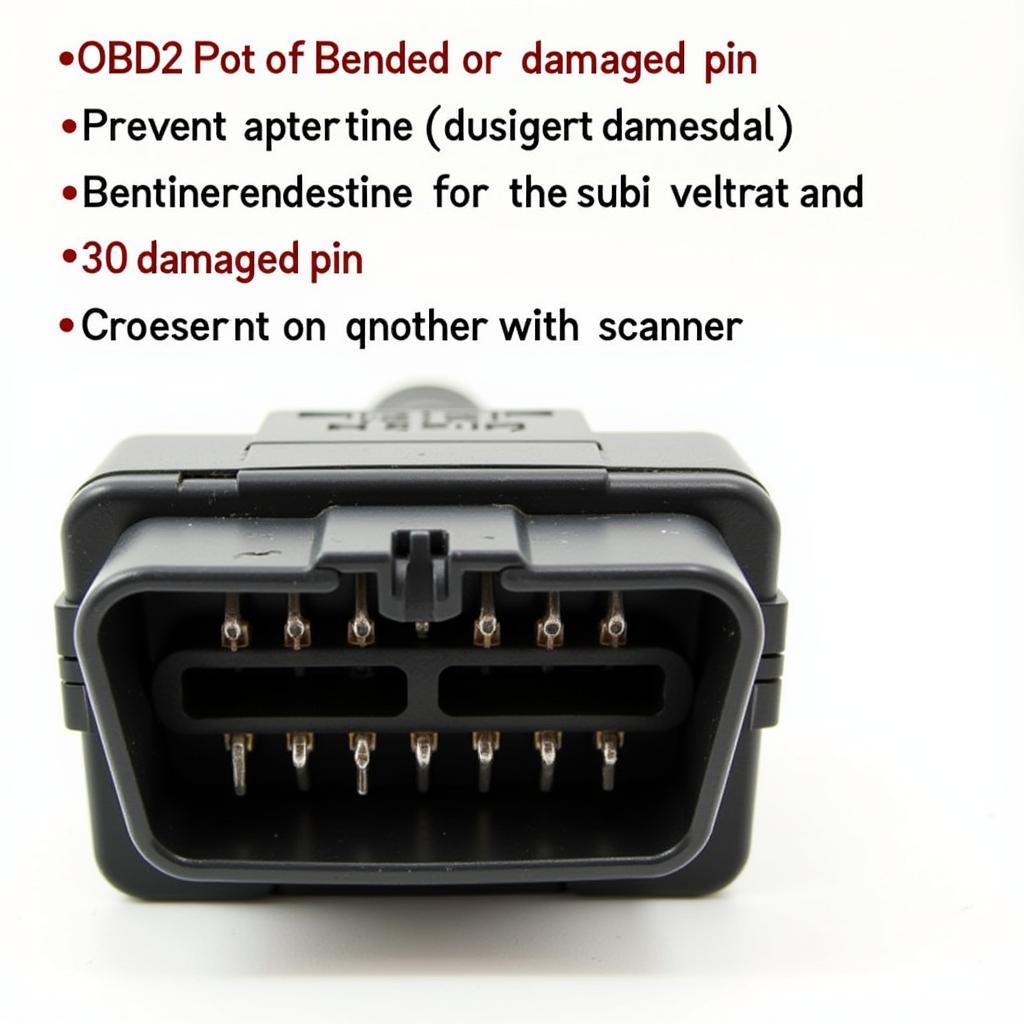 Damaged OBD2 Port Pins