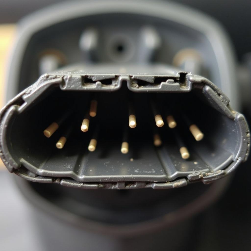 Damaged OBD2 Port with Bent Pins