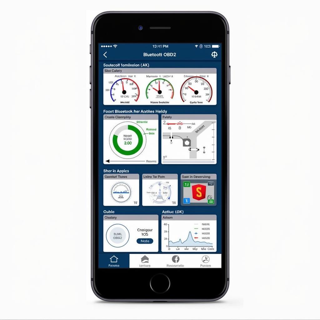 Delphi OBD2 Bluetooth Scanner App Dashboard