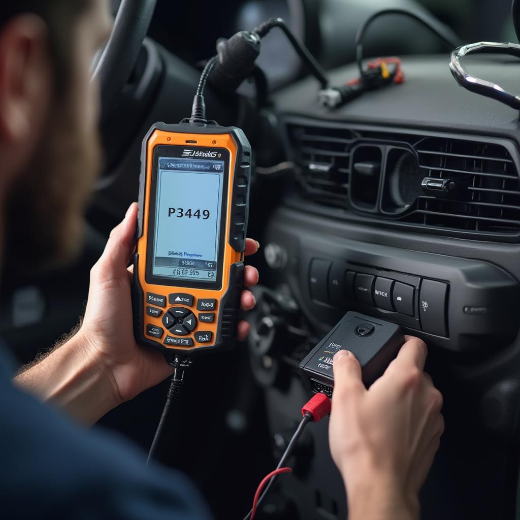 Diagnosing P3449 Using an OBD2 Scanner