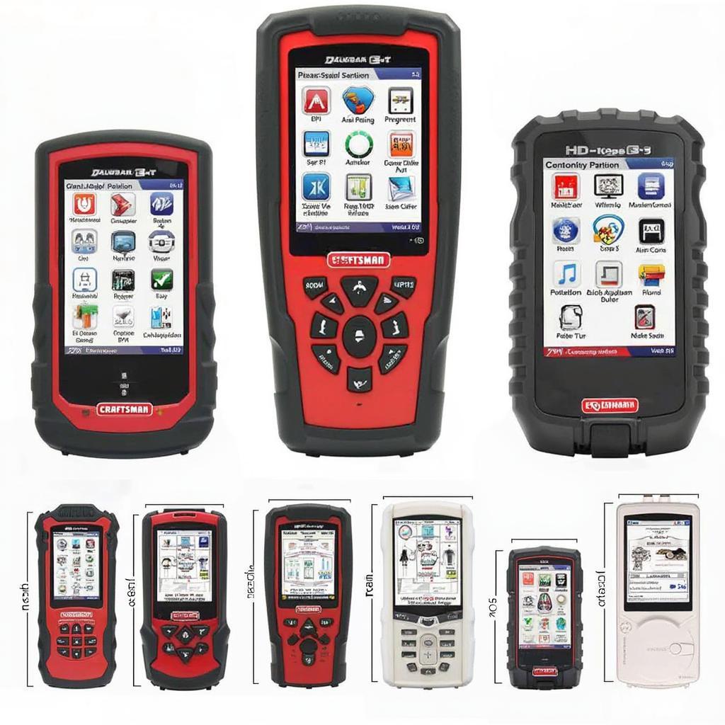 Various Models of Craftsman OBD2 1 Scan Tools