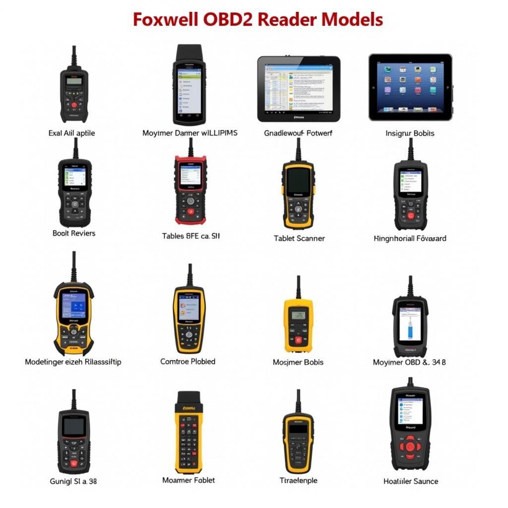 Comparison of Foxwell OBD2 Reader Models