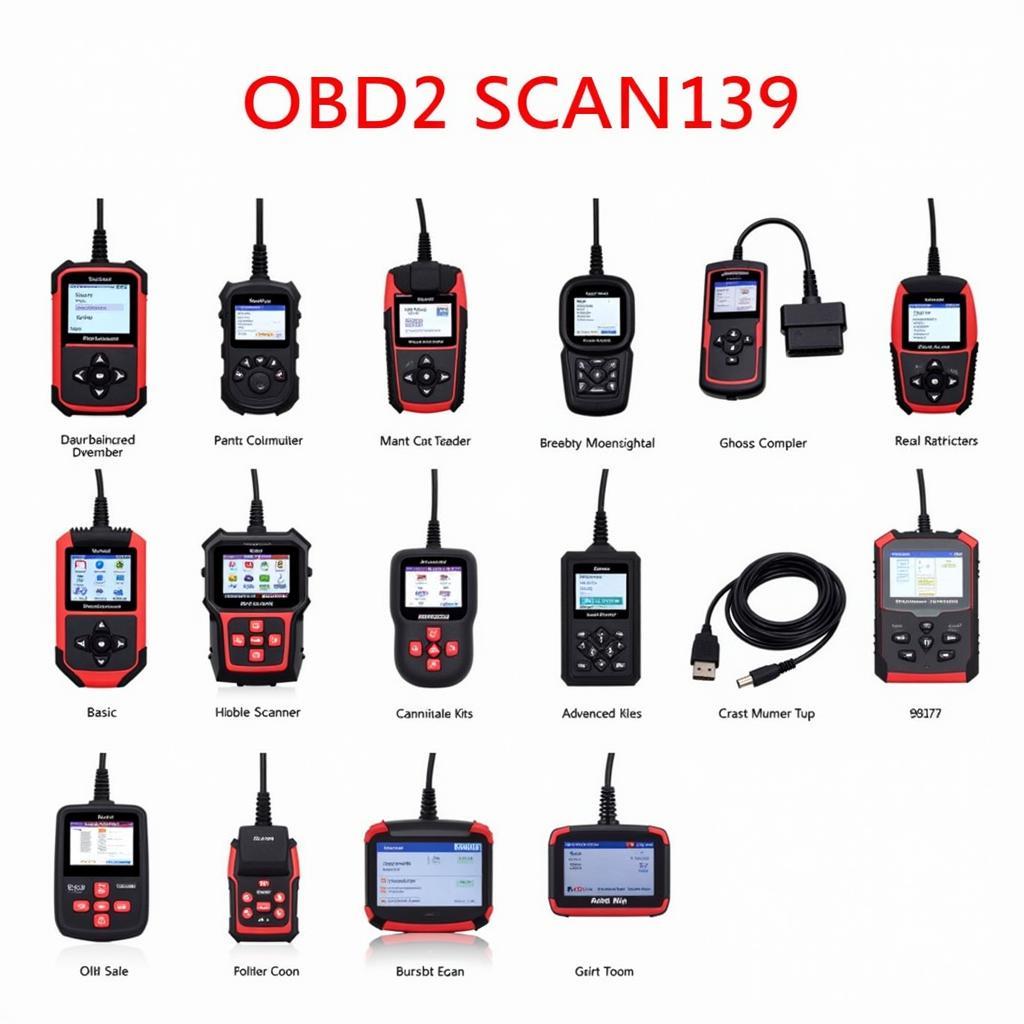 Various OBD2 scanners and diagnostic tools