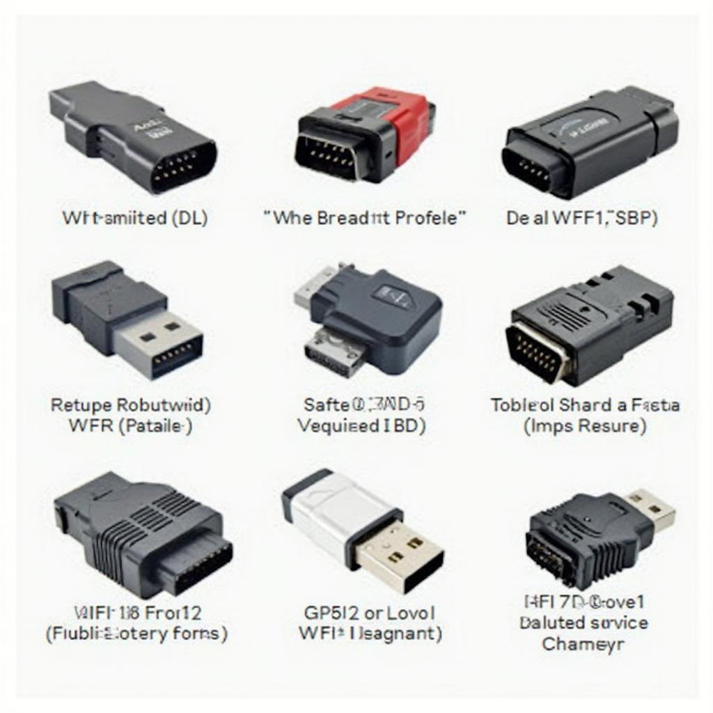 Variety of OBD2 WiFi Adapters