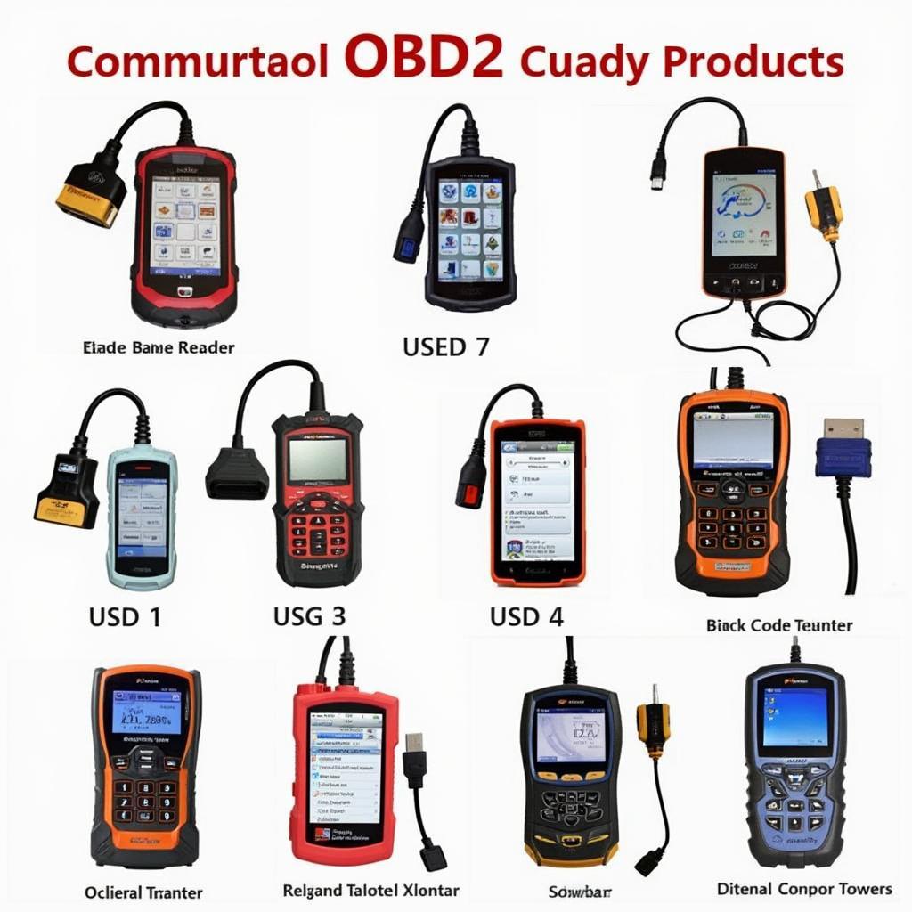 Various Ozzy Gear OBD2 Scanner Models