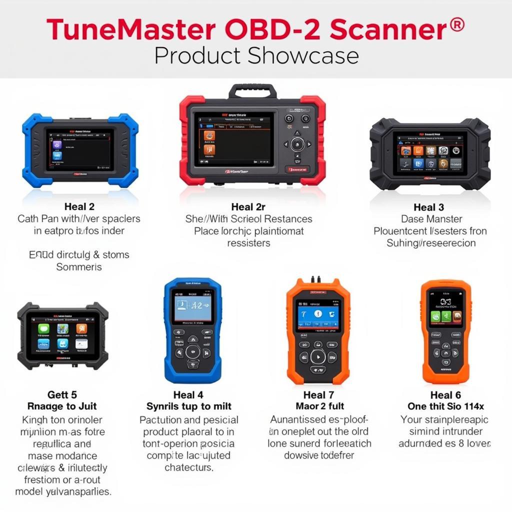 Different TuneMaster OBD2 scanner models