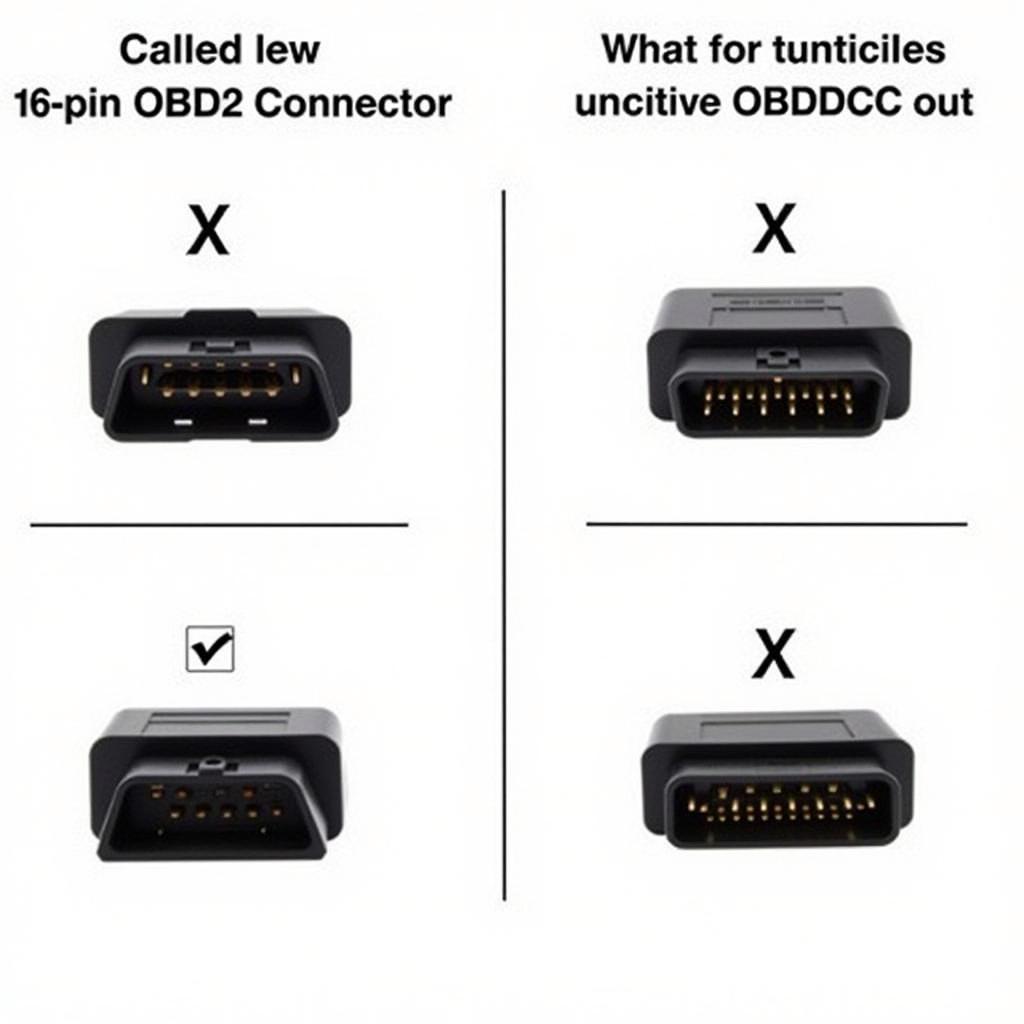 Various OBD2 Connector Types for Different Car Models