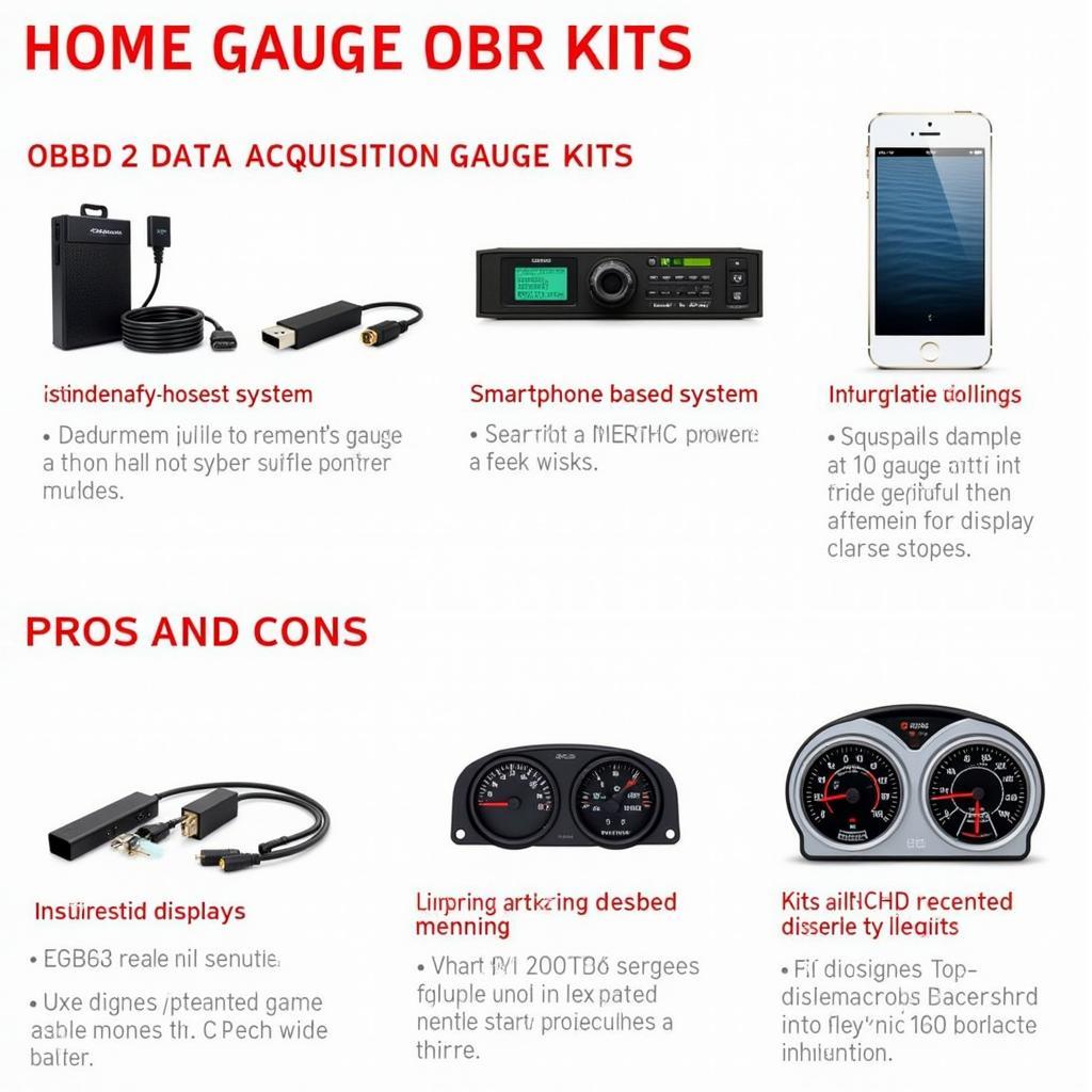 Different Types of OBD2 Gauge Kits