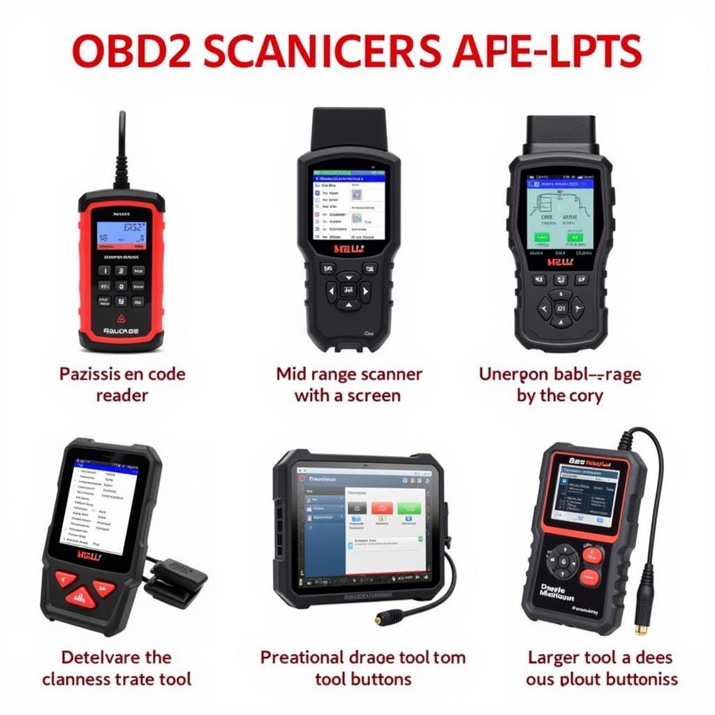 Various OBD2 Scanners