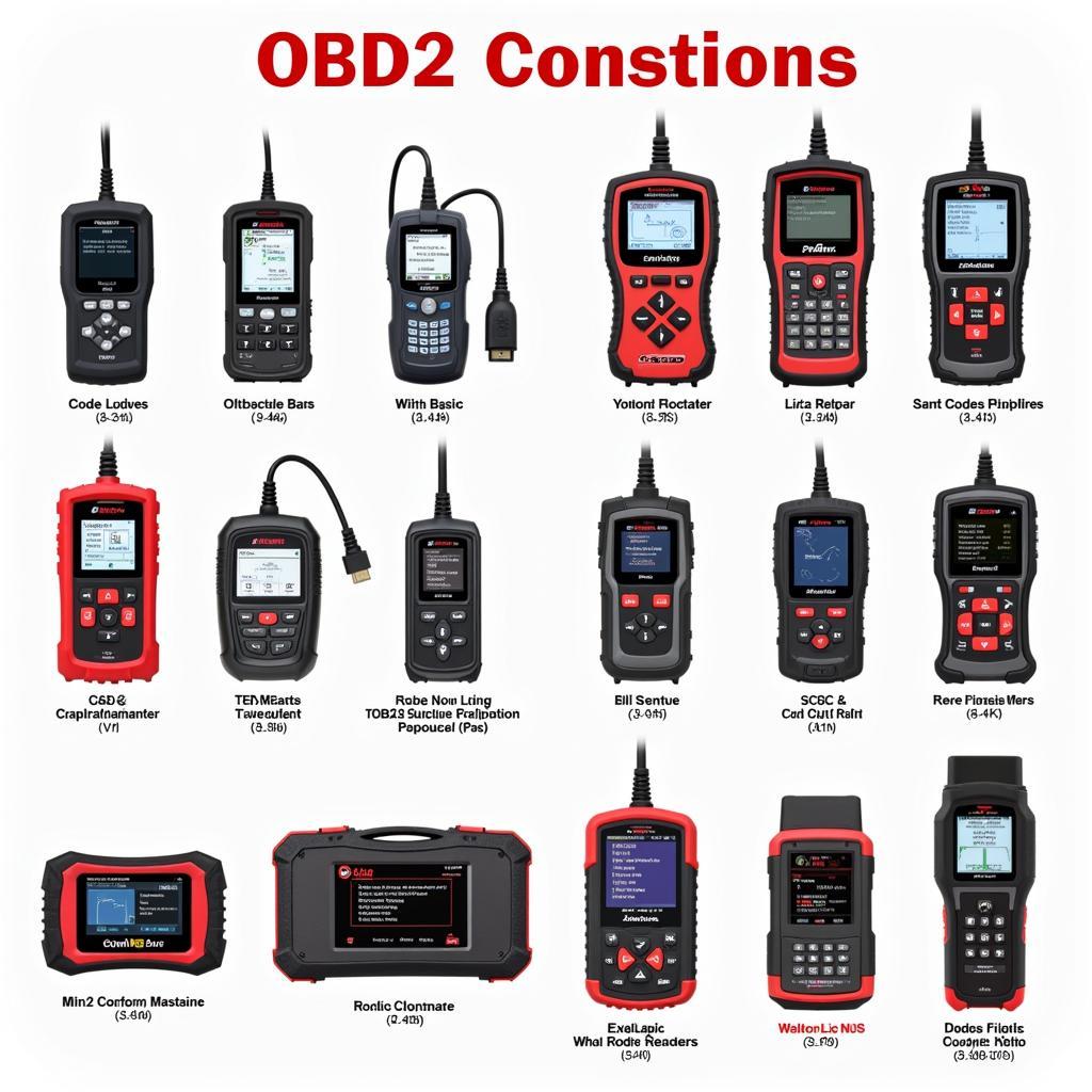 Various OBD2 Scanners