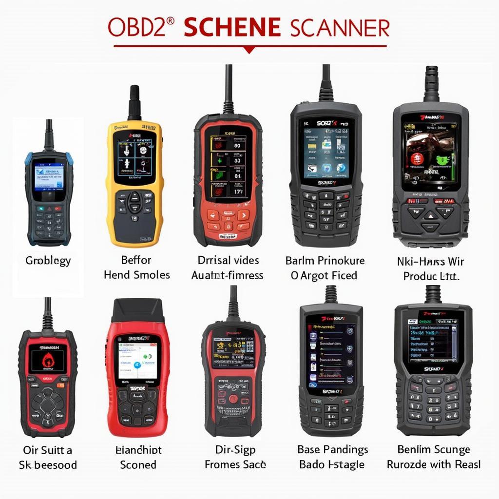 Various types of OBD2 scanners suitable for a VR6 engine