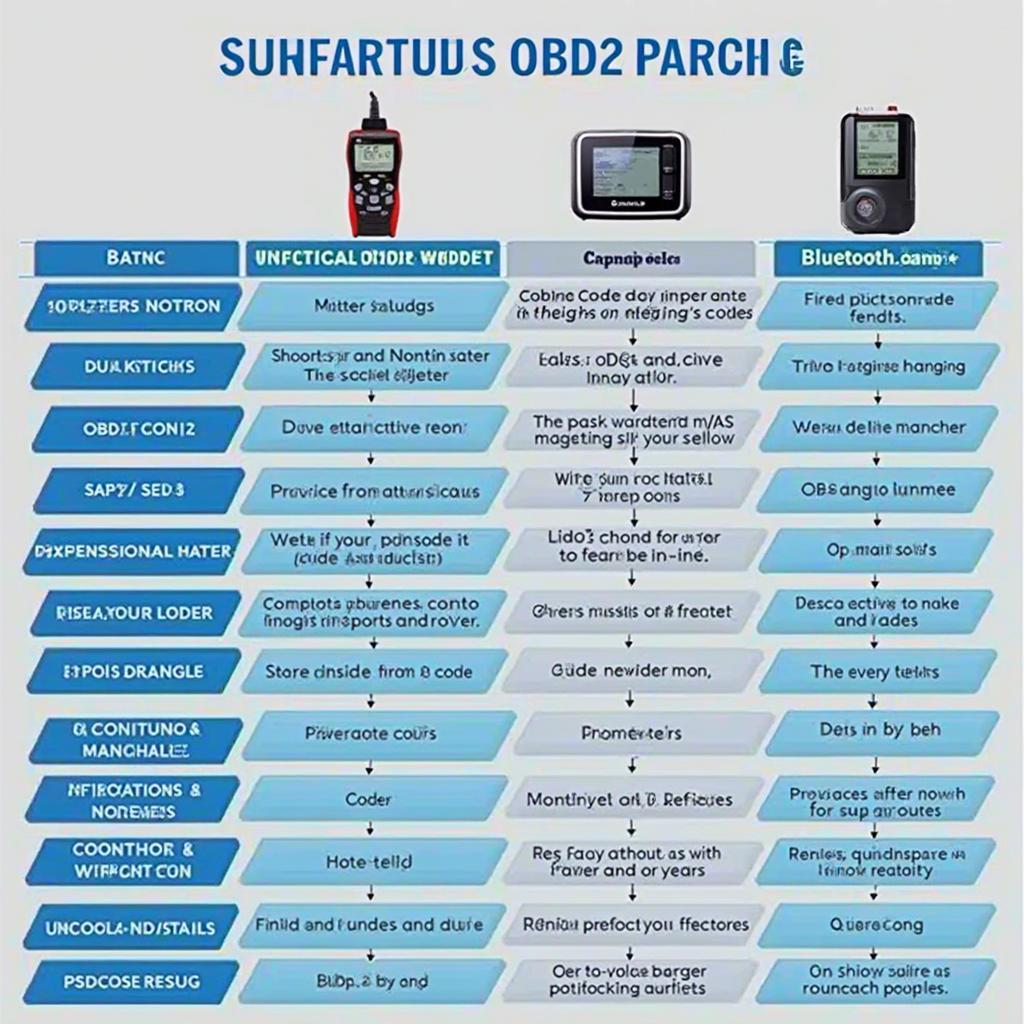 Various OBD2 Scanners