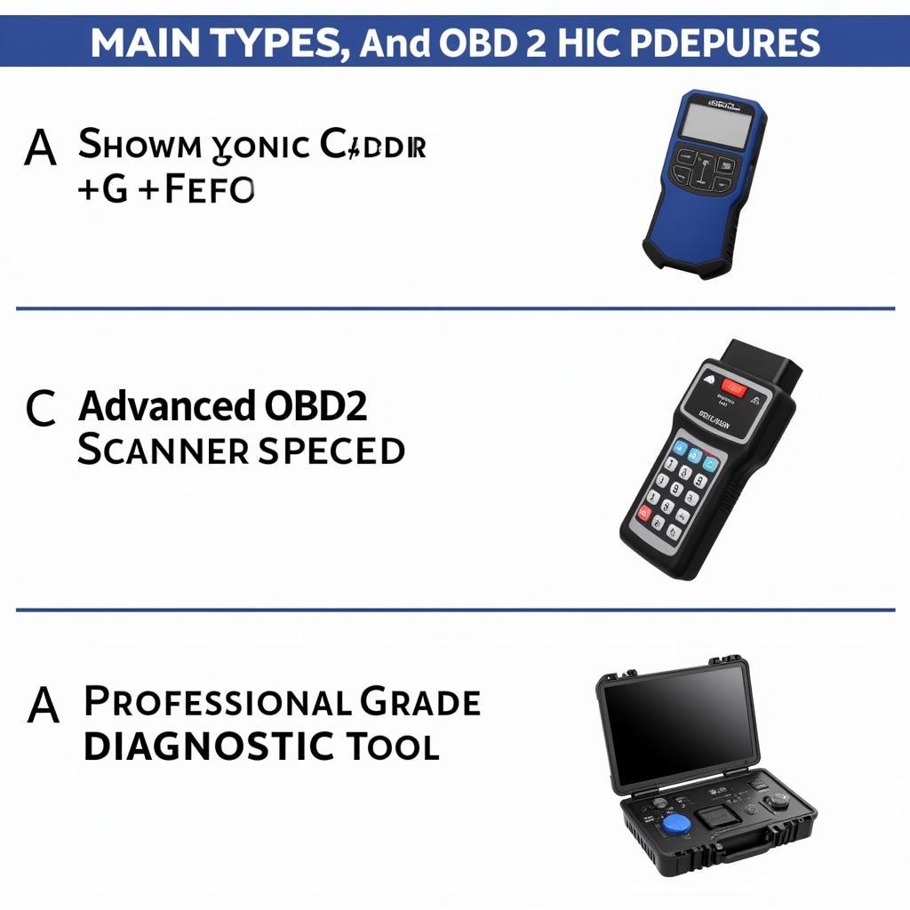 Various OBD2 Scanners for VW Golf