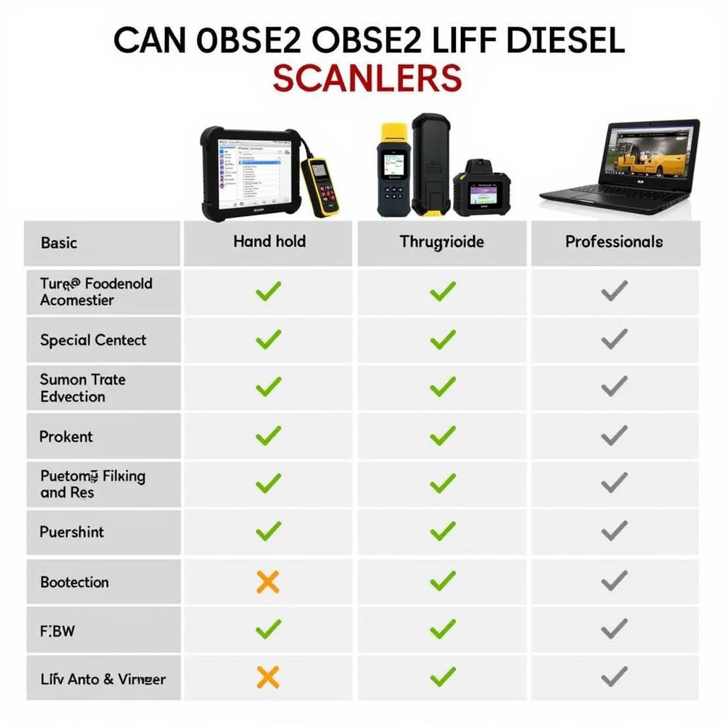 Types of Diesel OBD2 Scanners