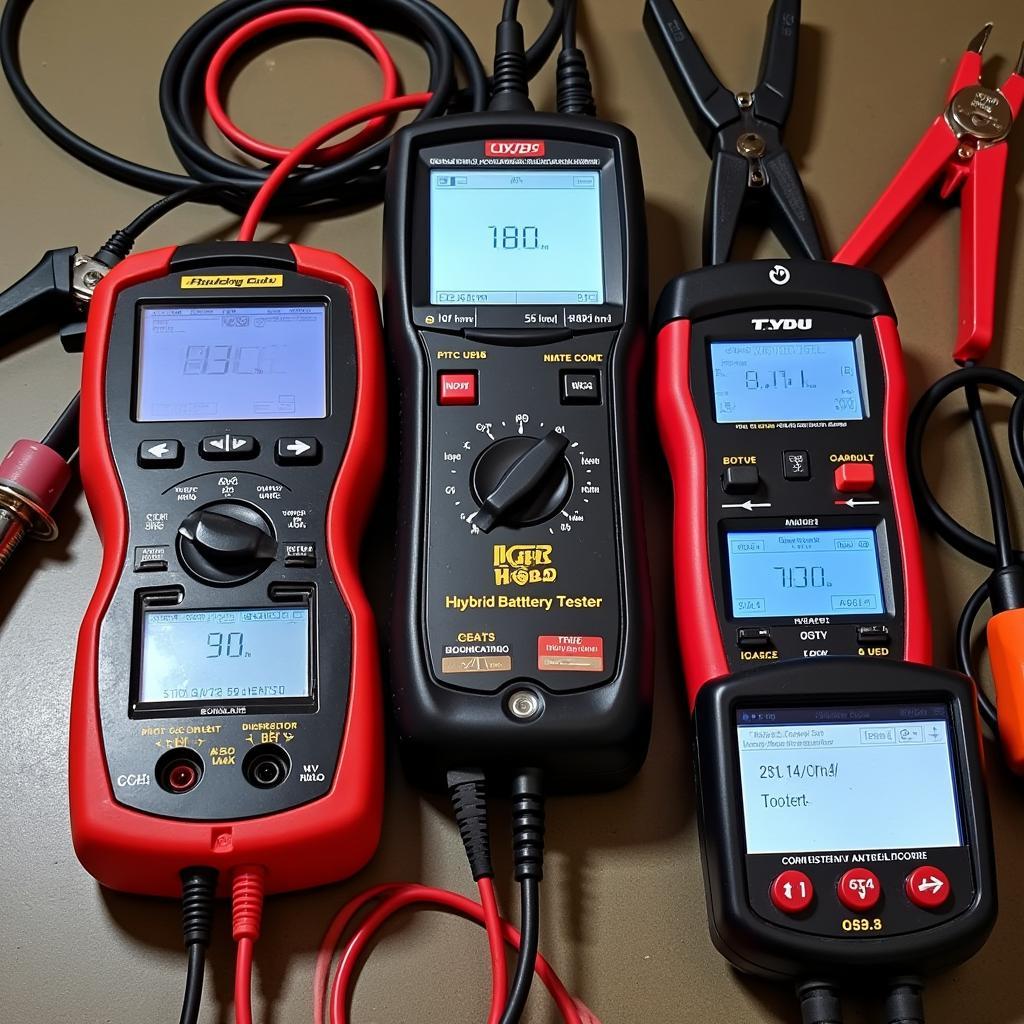 Different types of hybrid battery testers OBD2