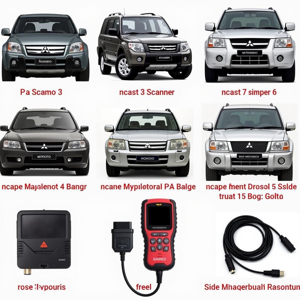 Various Mitsubishi Pajero iO OBD2 Scanners