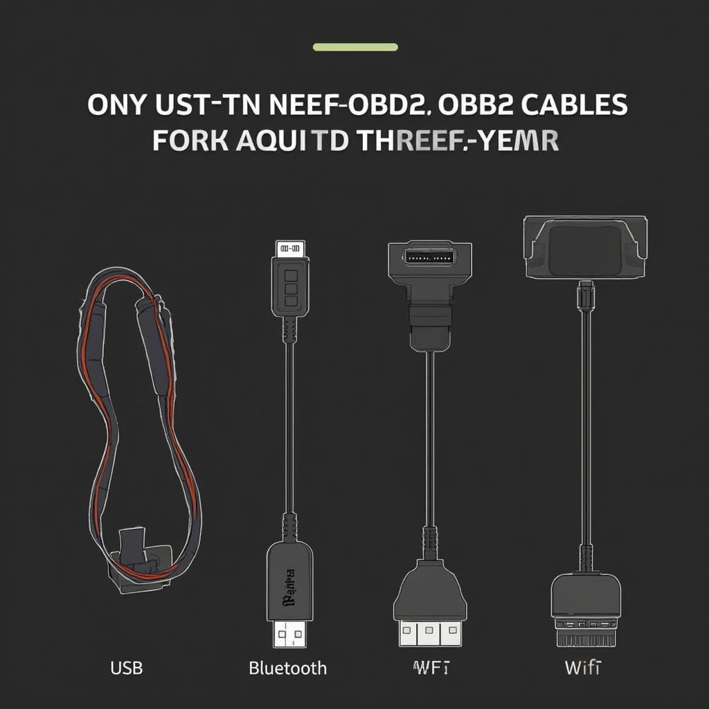 Various OBD2 Cable Types