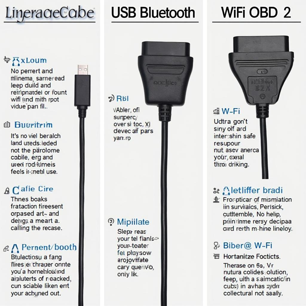 Various Types of OBD2 Cables