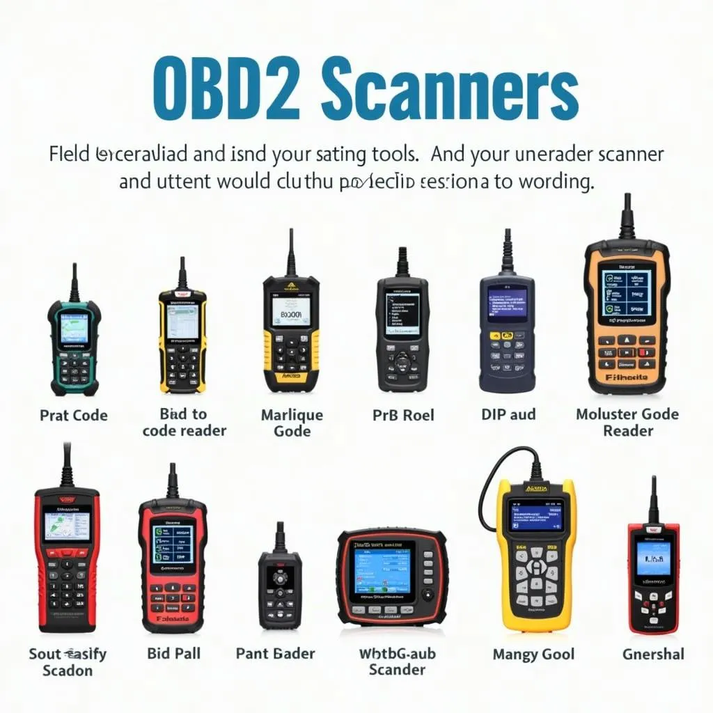 Various OBD2 Scanners for Different Needs