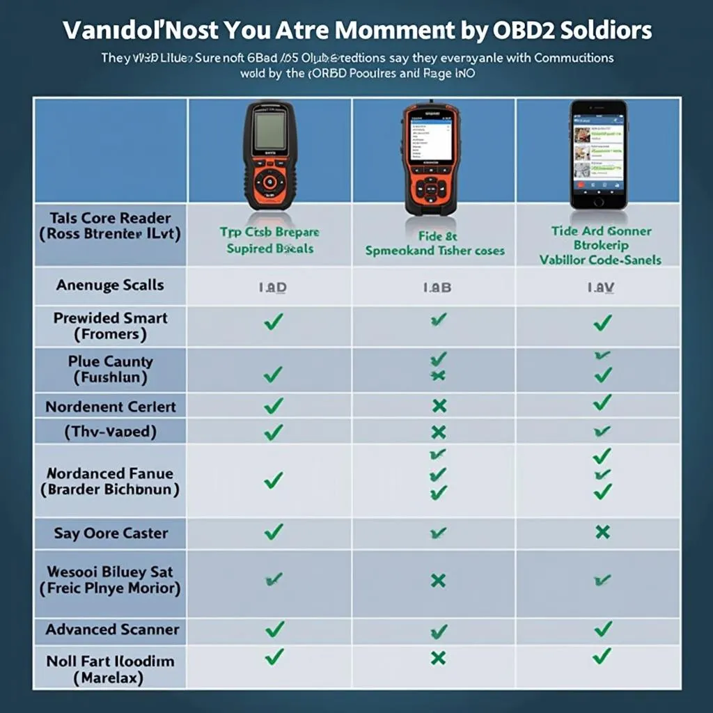 Various OBD2 Scanners for Toyota Corolla Diagnostics