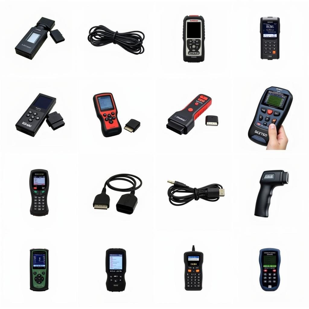 Various OBD2 scanners showcasing different sizes and features