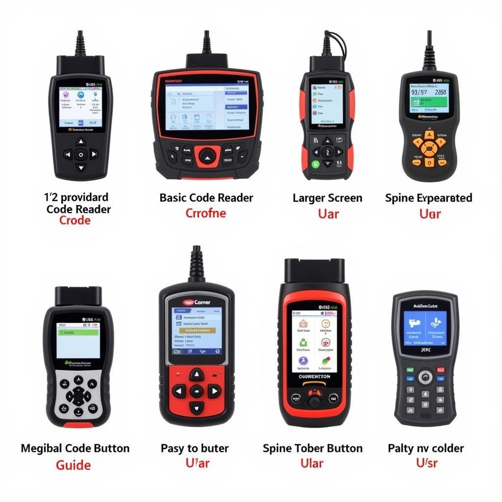 Various OBD2 scanners with different features and capabilities