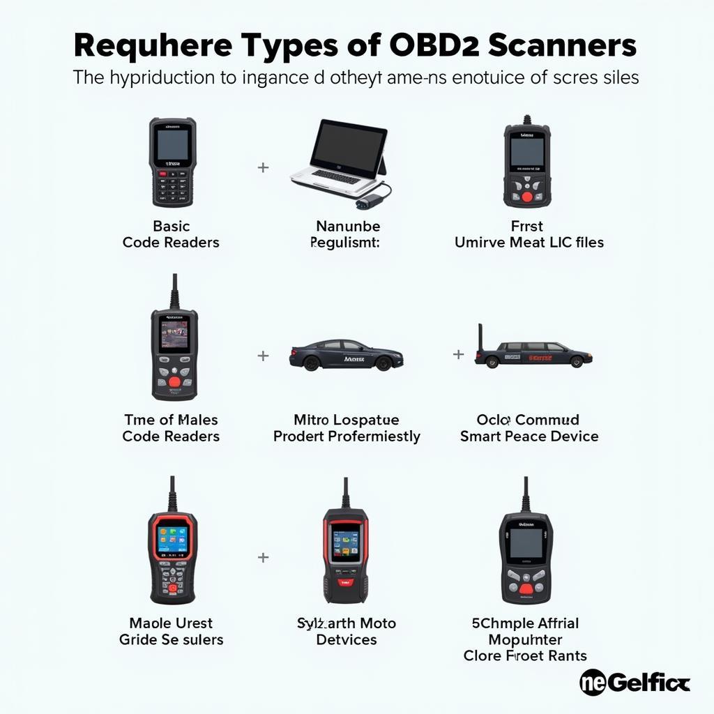 Variety of OBD2 scanners for different needs