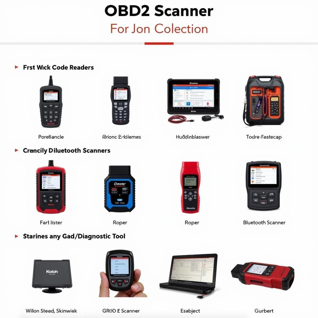 Various OBD2 scanners available in the market